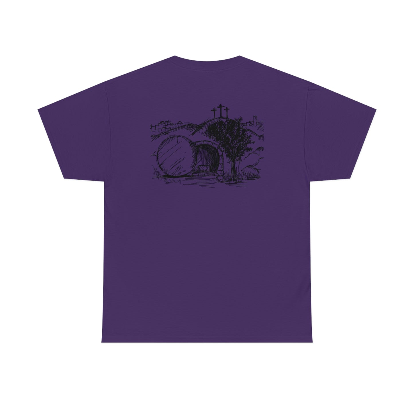 "He is Risen" (front/back design) Unisex Heavy Cotton Tee