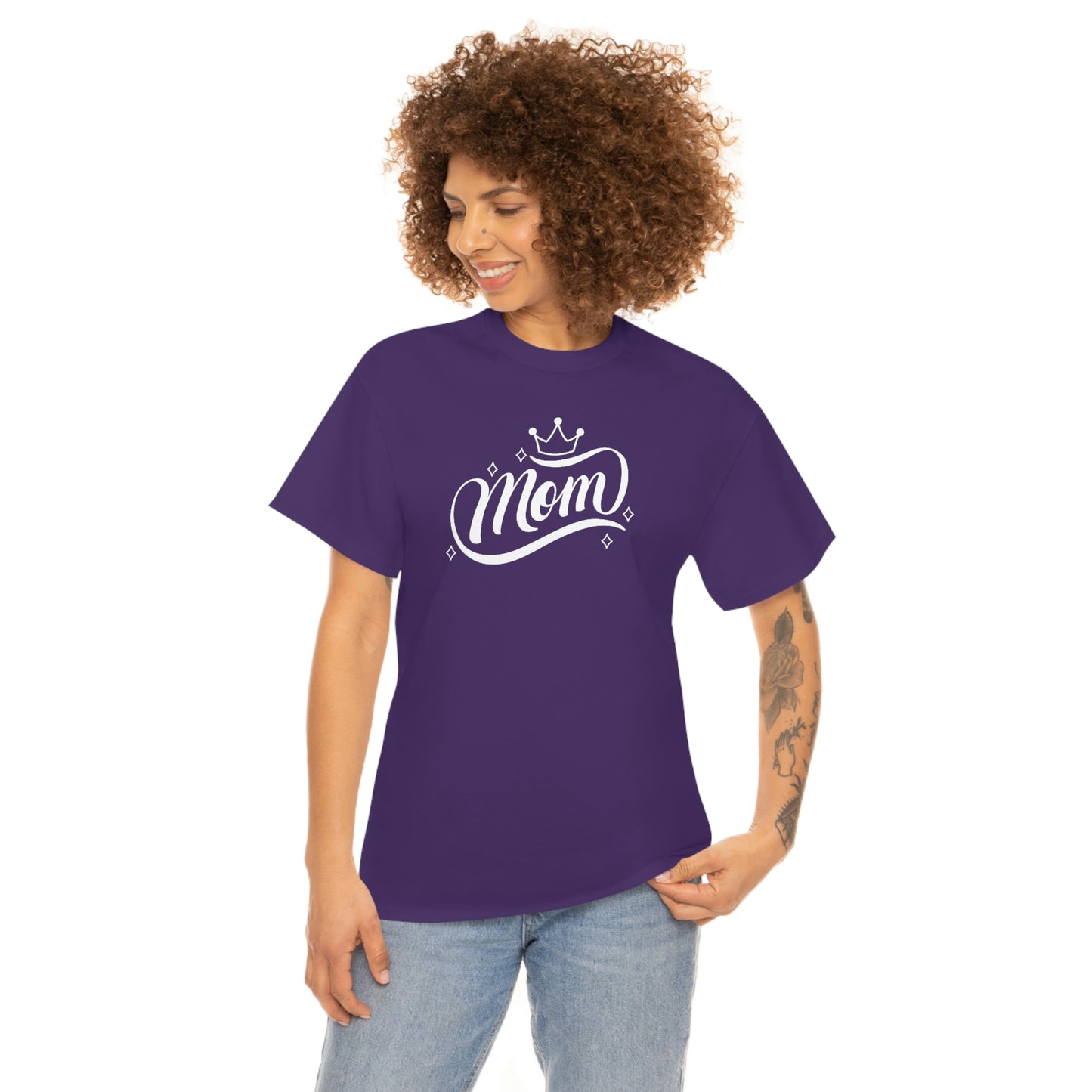 "Mom" Unisex Heavy Cotton Tee