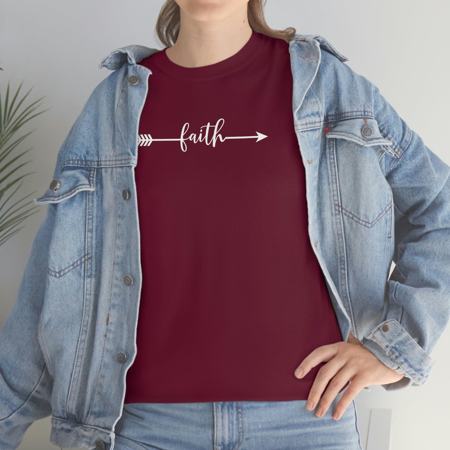 "Faith Arrow" Unisex Heavy Cotton Tee