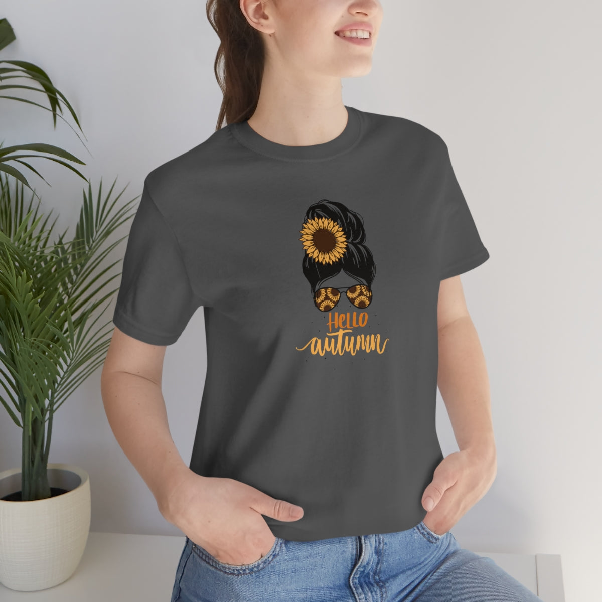 "Hello Autumn" Unisex Jersey Short Sleeve Tee