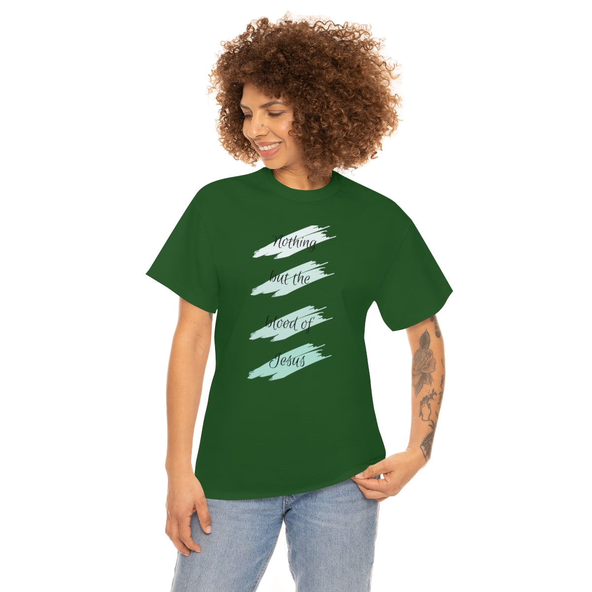 Nothing But the Blood Mint Unisex Heavy Cotton Tee