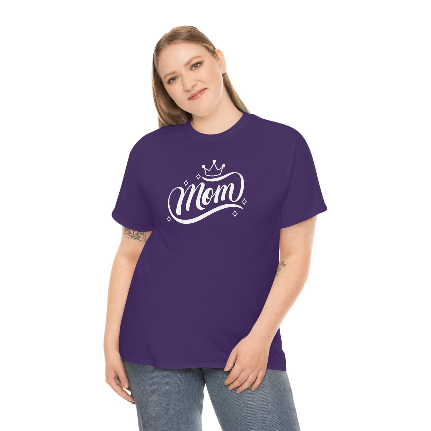 "Mom" Unisex Heavy Cotton Tee