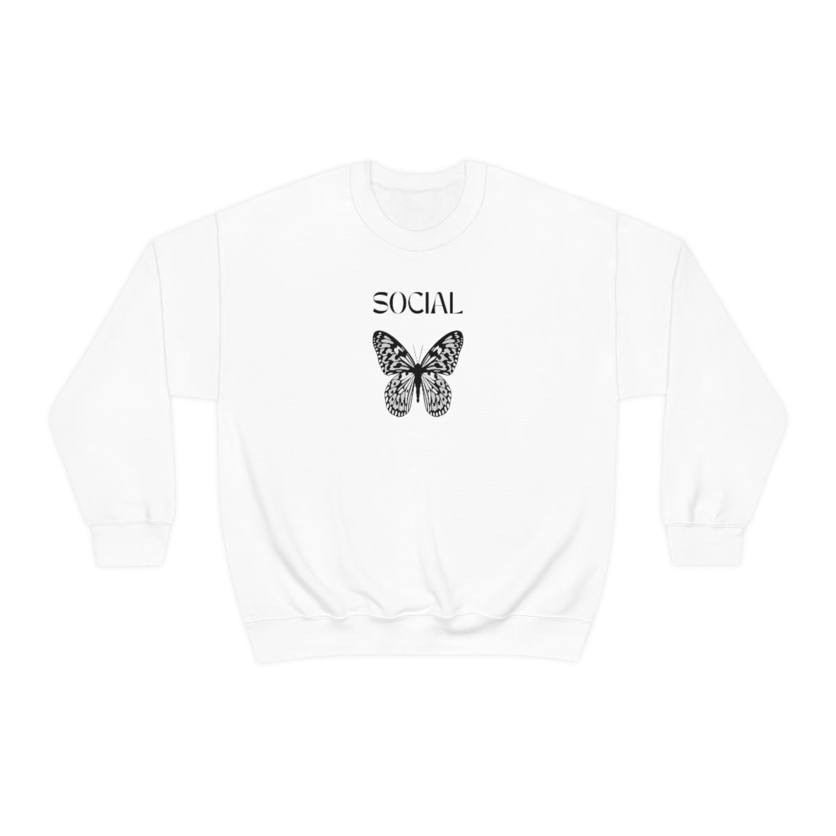 "Social Butterfly" Unisex Heavy Blend™ Crewneck Sweatshirt