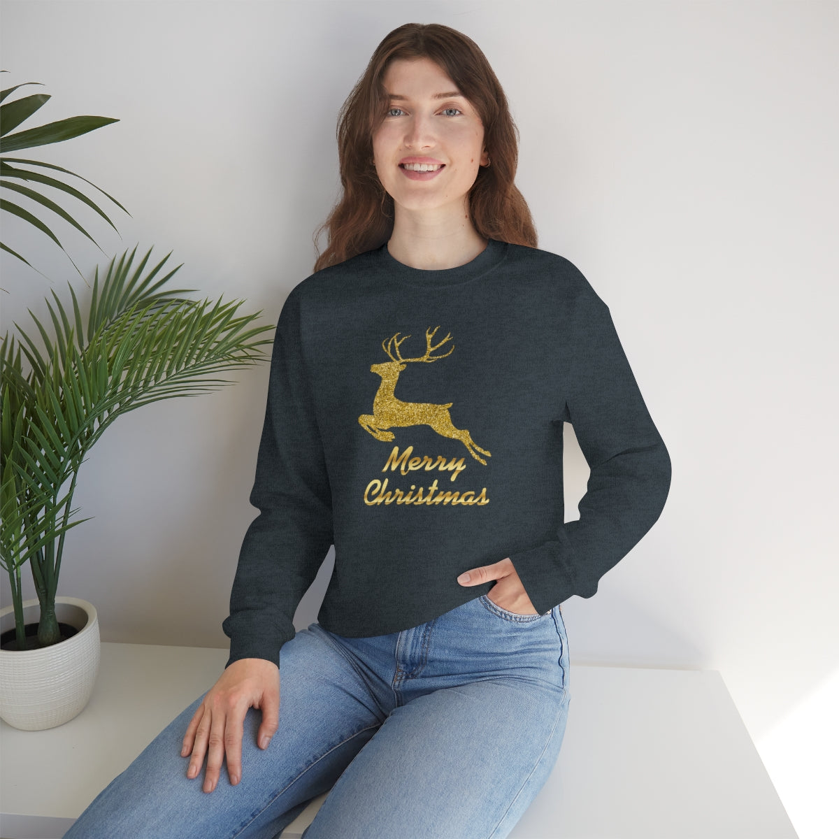 "Merry Christmas" Unisex Heavy Blend™ Crewneck Sweatshirt